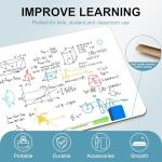 2 PC Small White Board Dry Erase Classroom Pack Boards 9"x12” Personal Whiteboards for Students Teachers School Supplies Lapboards,with Whiteboard Erasers Incl and Colors Pens