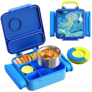 HAIXIN Insulated Bento Box for Kids - Blue