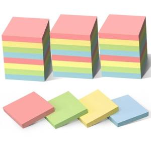 Colored Sticky Notes Bulk Pack - 28 Pads