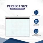 Sturdy Graph Desk Pad 22"x17" - 50 Sheets