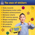 Purple Ladybug Reward Stickers for Kids Classroom