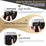 Secure Large Lock Box for Personal Items