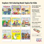 Firefighter Educational Coloring Books - 25 Pack