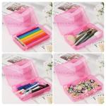 DANRONG Pink Large Capacity Pencil Box