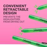 Sharpie Retractable Chisel Tip Highlighters, 8 Pack