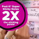 Eco-Friendly Super Sticky Notes, 3x3 in, 5 Pads