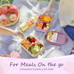 Miss Big Purple Bento Box for Kids