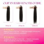 Ve Sunny Clip in Hair Extensions Human Hair Highlights Brown Clip in Hair Extensions Dark Brown with Caramel Brown Highlights Hair Extensions Clip ins for School 7pcs 120g 20inch