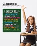 ZOCO Laminated Classroom Rules Poster - 17x22 Inches