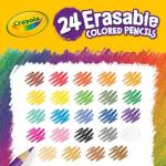 Erasable Colored Pencils for Kids - 24 Pack