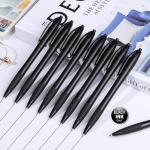 Sikao Black Pens Bulk Gripped Slimster Retractable Ballpoint Pen Medium Point Black ink Smooth Writing Pens for Journaling (60Pack)