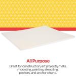 White Railroad Board, 22" x 28", Pack of 100