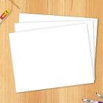 White Railroad Board, 22" x 28", Pack of 100