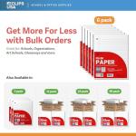 Wide Ruled Loose Leaf Notebook Paper - 6 Pack