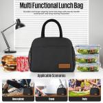 Stylish Black Lunch Bag for Men and Women