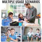 Genteen Insulated Double Zipper Lunch Bag - Black