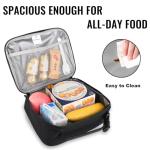 Genteen Insulated Double Zipper Lunch Bag - Black