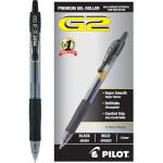 Pilot G2 Bold Point Black Gel Pens, 12-Pack