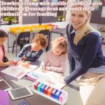 8-Piece Teacher Self-Inking Stamps Set
