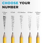 Ticonderoga Yellow Wood-Cased Pencils, 24 Count