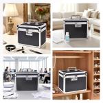 Secure Combination Lock Box for Valuables and Documents