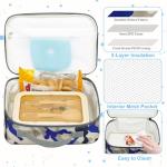 FlowFly Insulated Mini Cooler Lunch Box - Blue Camo