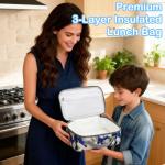 FlowFly Insulated Mini Cooler Lunch Box - Blue Camo