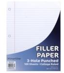 50-Pack Reinforced College Ruled Loose Leaf Paper