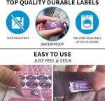 Personalized Waterproof Name Stickers for Kids