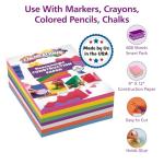 Colorations 600 Sheets Heavy-Duty Construction Paper Set