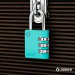 Zarker 3-Digit Combination Lock for School Gear