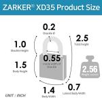 Zarker 3-Digit Combination Lock for School Gear