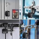 4-Digit Waterproof Padlock for School and Gym
