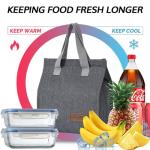 Insulated Large Lunch Bag for School and Travel