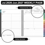 2024-2025 Weekly & Monthly Planner - Black