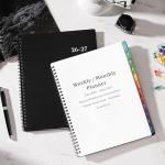 2024-2025 Weekly & Monthly Planner - Black