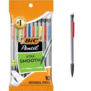 BIC Xtra-Smooth 0.7mm Mechanical Pencils, 10-Pack
