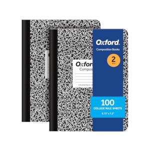 Oxford Composition Notebooks - Black Marble, 2 Pack