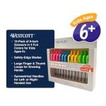 Westcott Kids' Safety Scissors, Assorted, 12 Pack