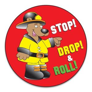 ZOCO Fire Safety Sticker Roll for Kids