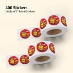 ZOCO Fire Safety Sticker Roll for Kids