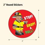 ZOCO Fire Safety Sticker Roll for Kids