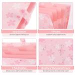 SKYDUE Expanding File Folder with 5 Pockets, Accordion File Organizer,Portable Receipt Paper Documents Organizer,Letter Size Filing Folder School Office Supplies,Pink