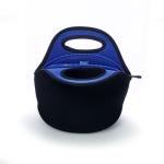 Neoprene Insulated Lunch Tote Bag - Black