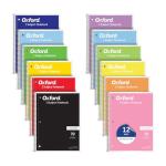 Oxford College Ruled Spiral Notebooks 12 Pack