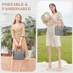 Insulated Grey Lunch Bag with Large Drinks Holder