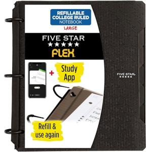 Five Star Flex Refillable Notebook with Study App