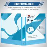 6-Pack 1-Inch Basic Binders with Pockets