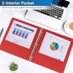 6-Pack 1-Inch Basic Binders with Pockets