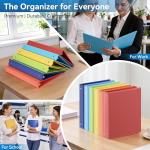 6-Pack 1-Inch Basic Binders with Pockets